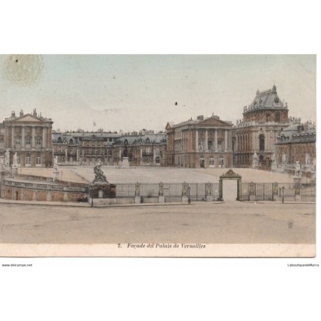 78 - Versailles - Façade du Palais - Dos Divisé