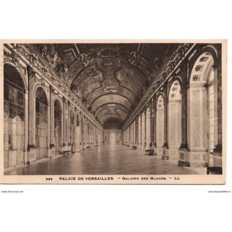 78 - Versailles - Le Palais - La Galerie des Glaces - Dos Divisé