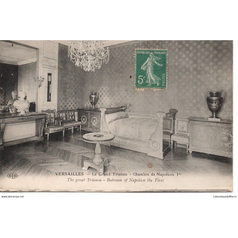 78 - Versailles - Le Grand Trianon - La Chambre de Napoléon 1er - Dos Divisé