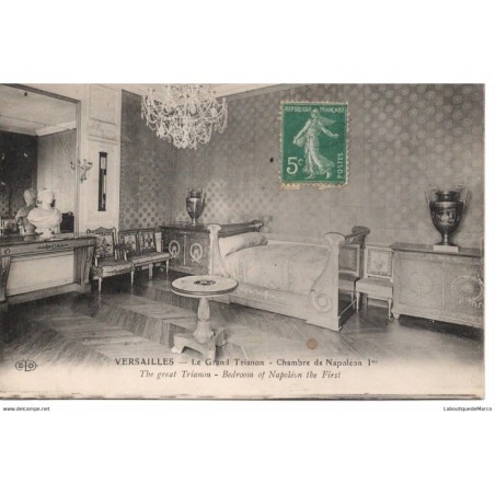 78 - Versailles - Le Grand Trianon - La Chambre de Napoléon 1er - Dos Divisé