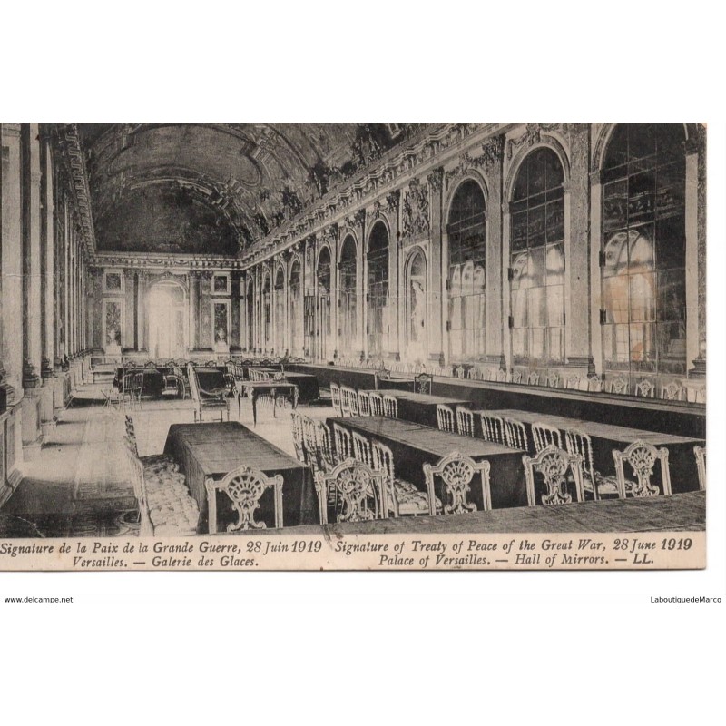 78 - Versailles - Le Palais - Galerie des Glaces - Dos Divisé