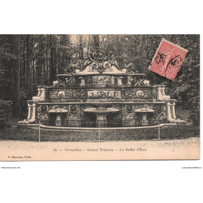 78 - Versailles - Grand Trianon - Le Buffet d'Eau - Dos Divisé