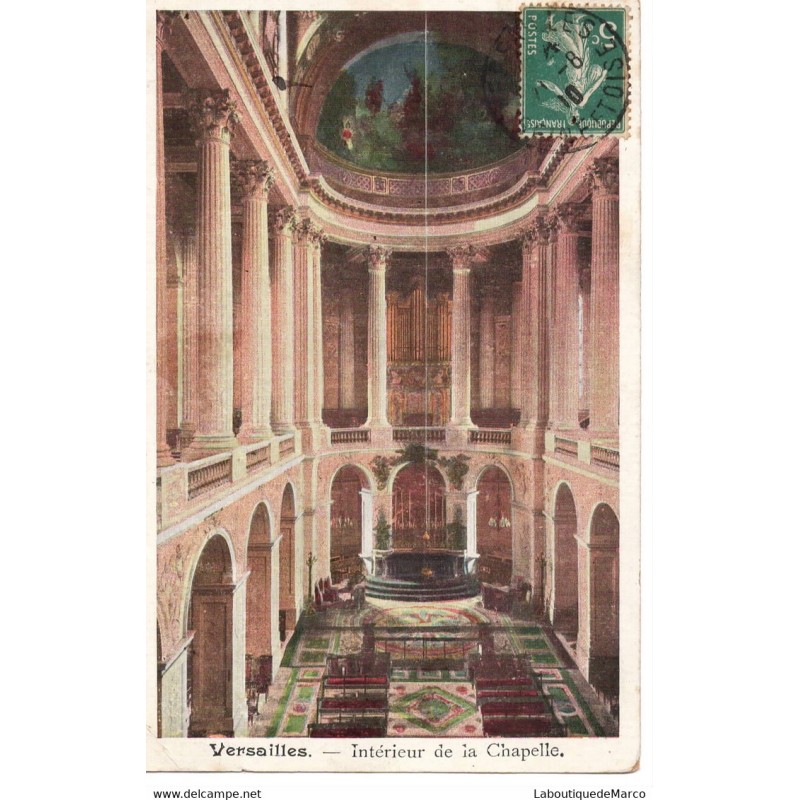 78 - Versailles - Intérieur de La Chapelle - Dos Divisé