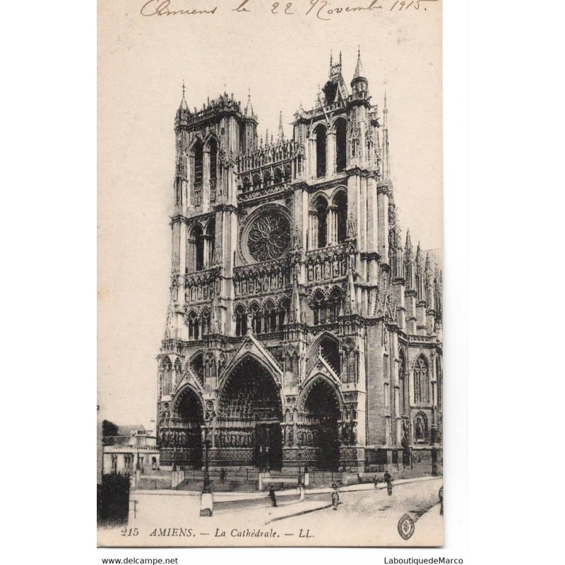 80 - Amiens - La Cathédrale - Dos Divisé