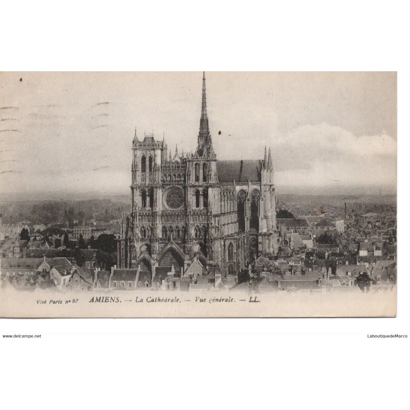 80 - Amiens - La Cathédrale - Dos Divisé