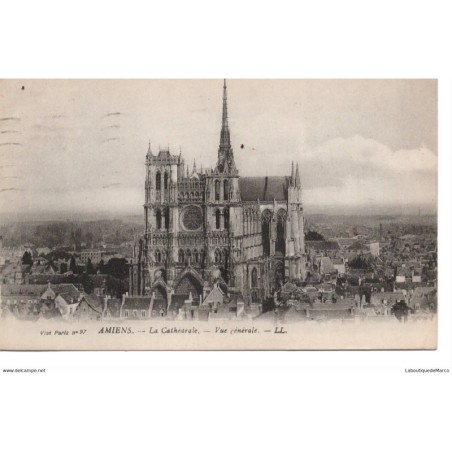 80 - Amiens - La Cathédrale - Dos Divisé