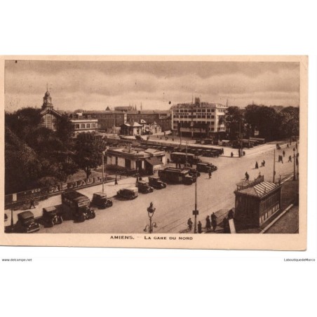 80 - Amiens - La Gare du Nord - Dos Divisé