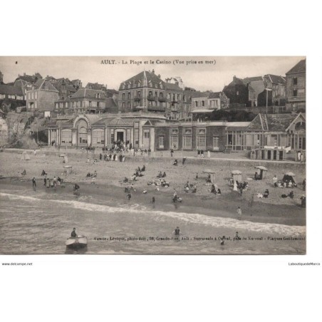 80 - Ault - La Plage et le Casino - Dos Divisé