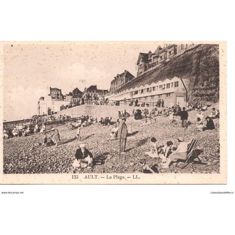 80 - Ault - La Plage et le Casino - Dos Divisé