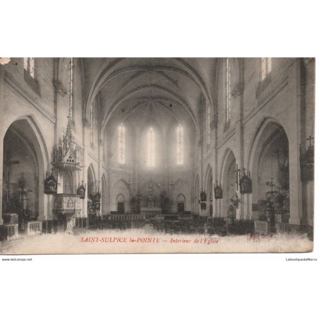 81 - Saint-Sulpice-la-Pointe - Intérieur de l'Eglise - Dos Divisé