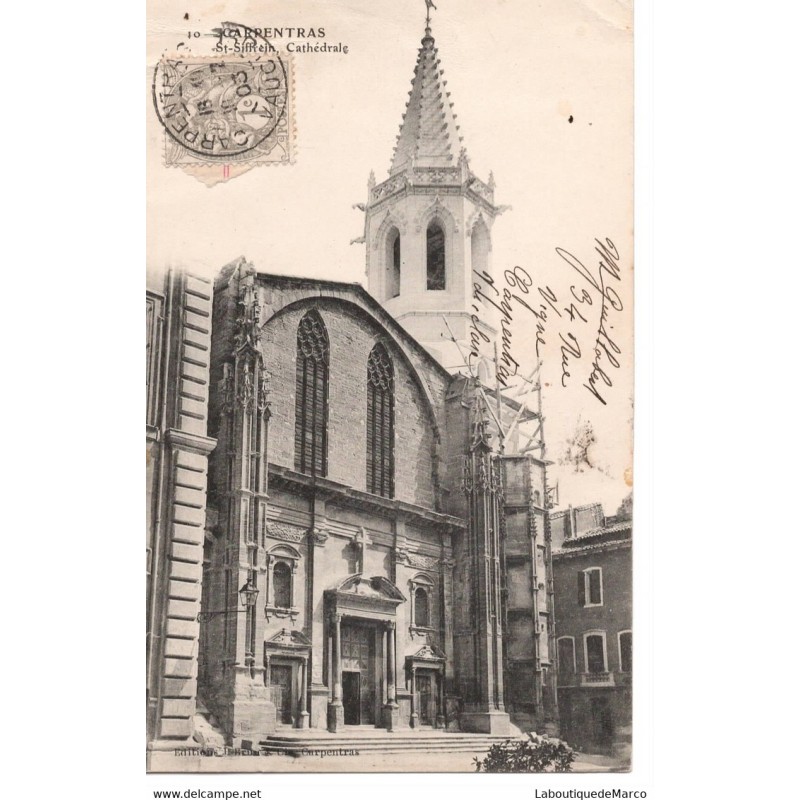 84 - Carpentras - La Cathédrale Saint-Siffrein - Dos non Divisé