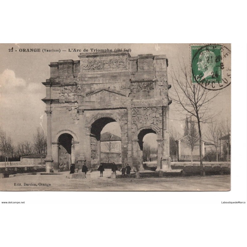 84 - Orange - L'Arc de Triomphe - Dos Divisé