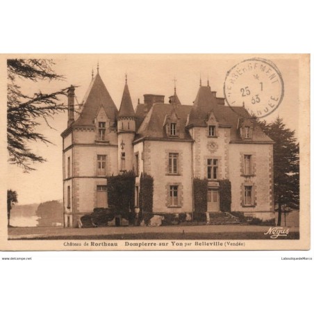 85 - Dompierre-sur-Yon - Château de Rortheau - Dos Divisé
