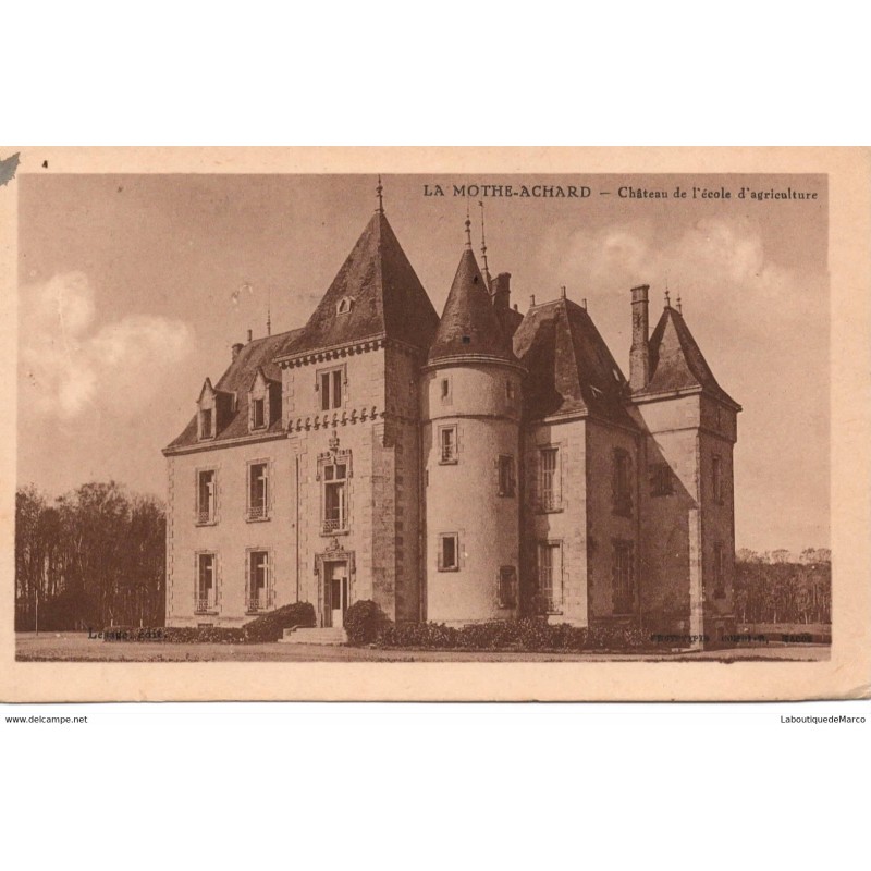 85 - La Mothe-Achard - Le Château et le Parc - Dos Divisé