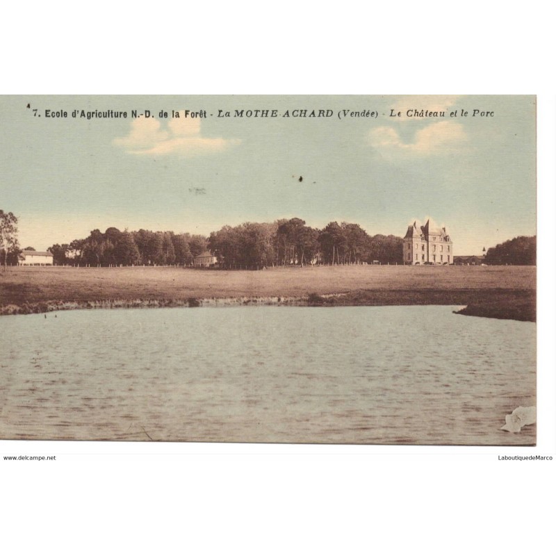 85 - La Mothe-Achard - Le Château et le Parc - Dos Divisé