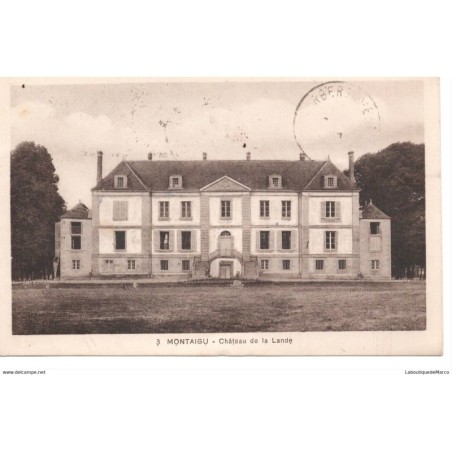 85 - Montaigu - Château de la Lande - Dos Divisé