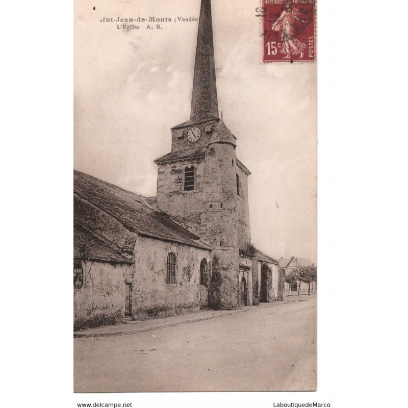 85 - Saint-Jean-de-Monts - L'Eglise - Dos Divisé