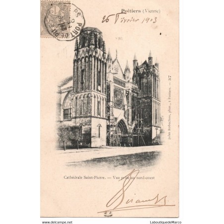 86 - Poitiers - Cathédrale Saint-Pierre - Dos non Divisé