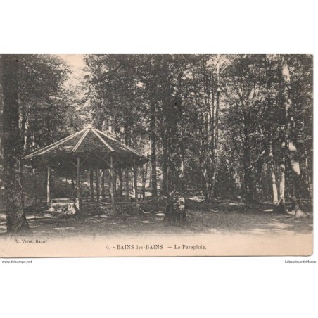 88 - Bains-les-Bains - Le Parapluie - Dos Divisé