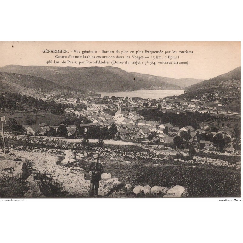 88 - Gérardmer - Vue Générale - Dos Divisé