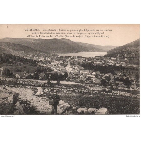 88 - Gérardmer - Vue Générale - Dos Divisé
