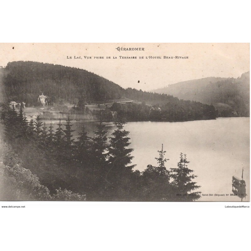 88 - Gérardmer - Le Lac - Dos Divisé