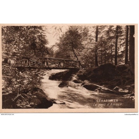 88 - Gérardmer - Le pont d'Amour - Dos Divisé