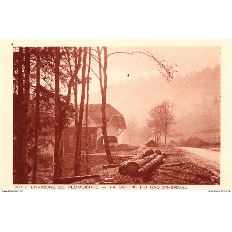 88 - Plombières - La Scierie du bas d'Hérival - Dos Divisé