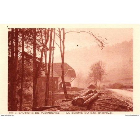 88 - Plombières - La Scierie du bas d'Hérival - Dos Divisé