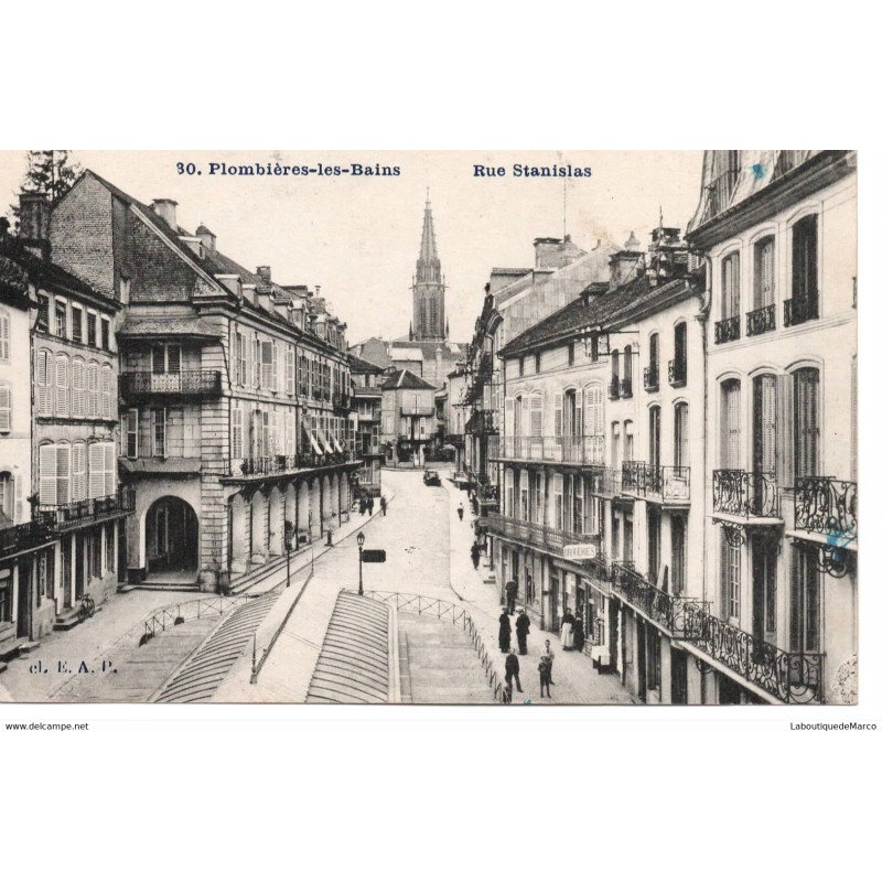 88 - Plombières - Rue Stanislas - Dos Divisé