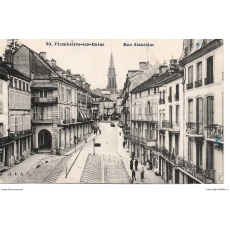 88 - Plombières - Rue Stanislas - Dos Divisé