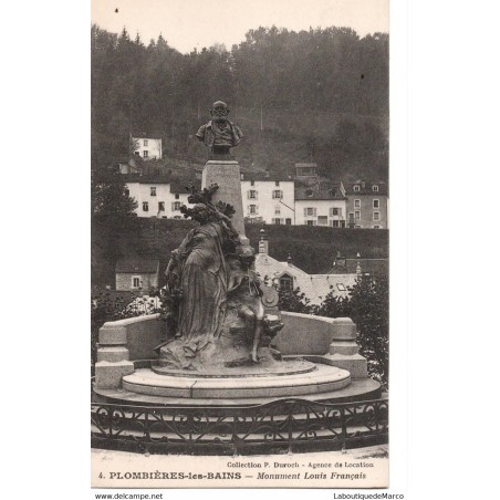 88 - Plombières - Monument Louis Français - Dos Divisé