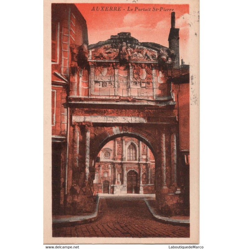 89 - Auxerre - Le Portail St-Pierre - Dos Divisé