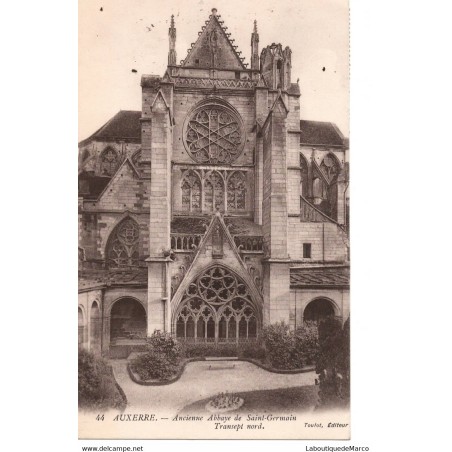 89 - Auxerre - Ancienne Abbaye de Saint-Germain - Dos Divisé
