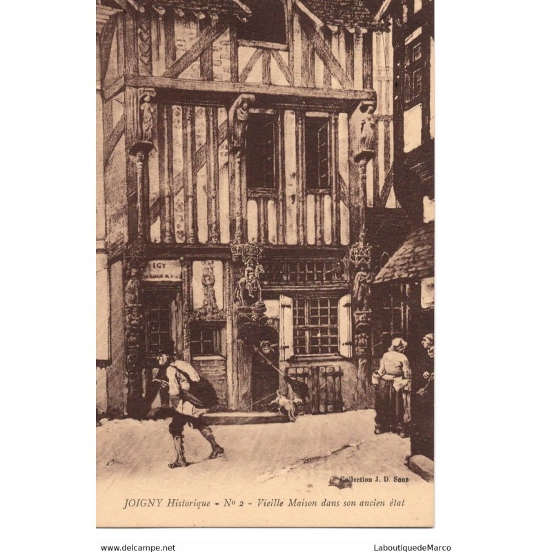89 - Joigny - Vieille Maison dans son ancien état - Dos Divisé