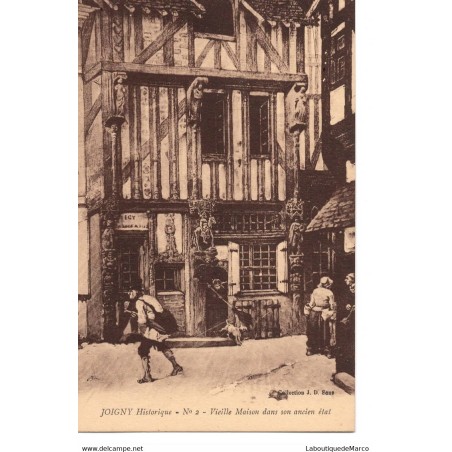89 - Joigny - Vieille Maison dans son ancien état - Dos Divisé