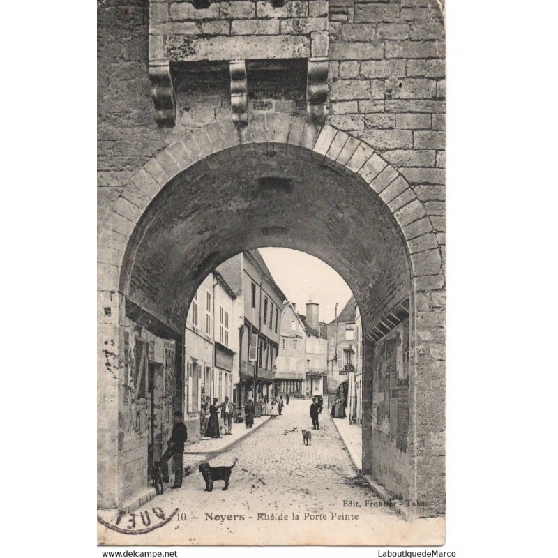 89 - Noyers - Rue de la Porte Peinte - Dos Divisé