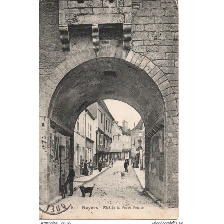 89 - Noyers - Rue de la Porte Peinte - Dos Divisé