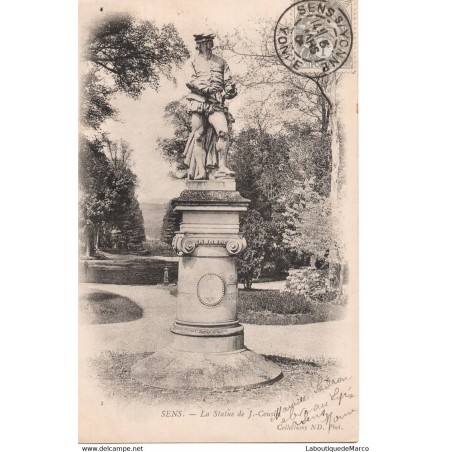 89 - Sens - La Statue de J.-Cousin - Dos non Divisé