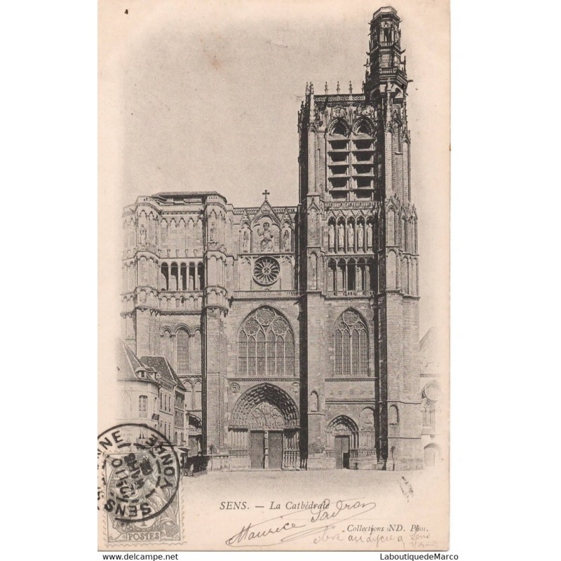 89 - Sens - La Cathédrale - Dos non Divisé