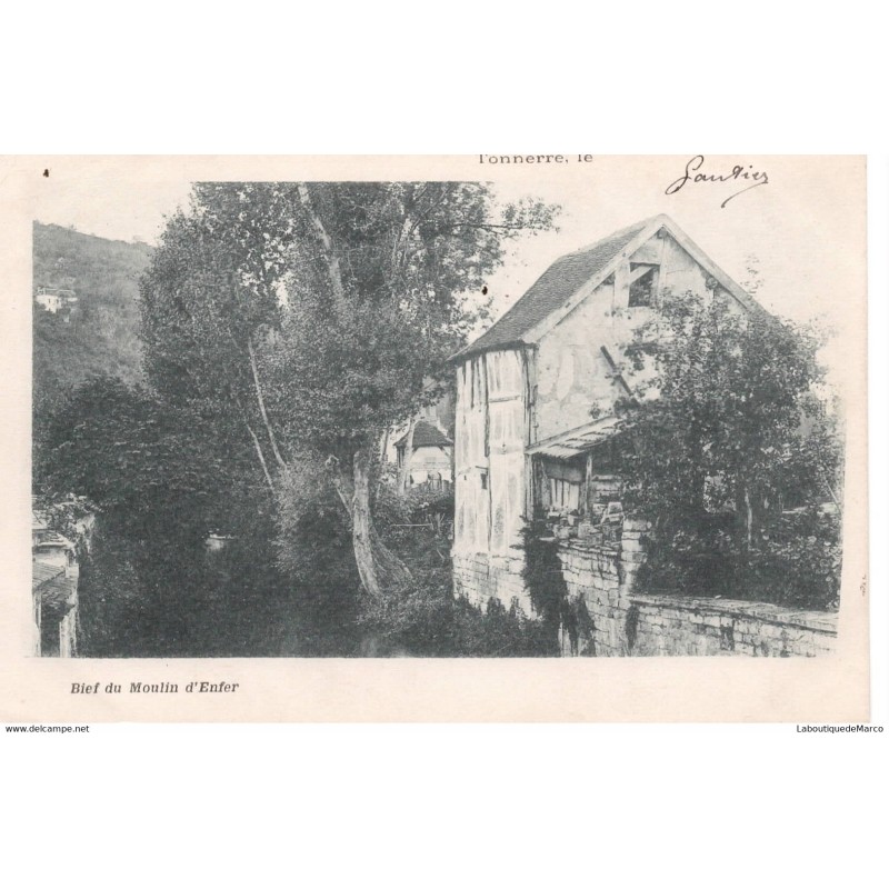 89 - Tonnerre - Bief du Moulin d'Enfer - Dos non Divisé