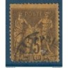 France Yvert No 99 Oblitere 75 cts Sage type II