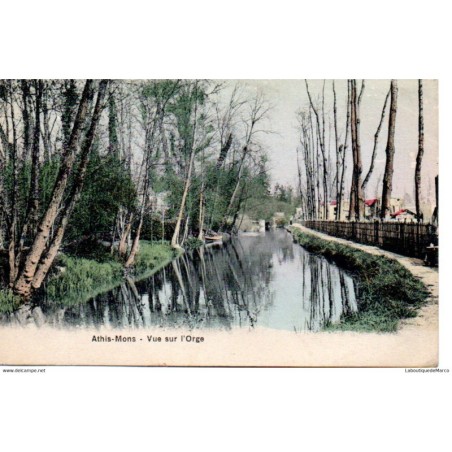 91 - Athis-Mons - Vue sur l'Orge - Dos Divisé