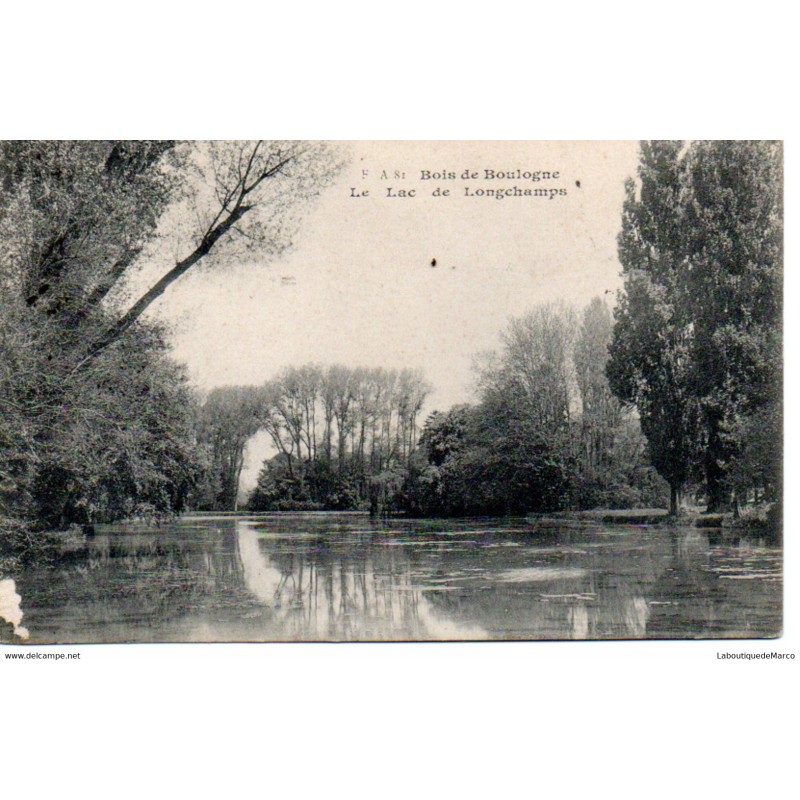 92 - Boulogne - Le Bois - Le Lac de Longchamps - Dos Divisé