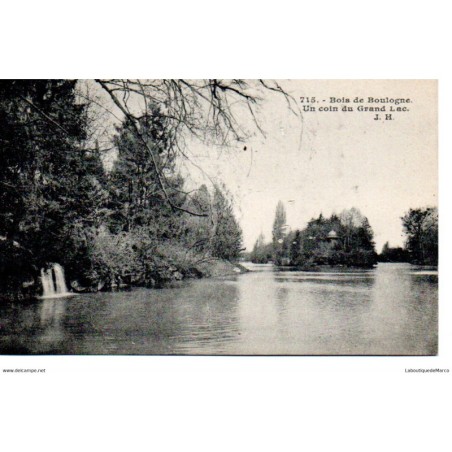 92 - Boulogne - Le Bois - Un coin du Grand Lac - Dos Divisé