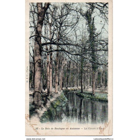 92 - Boulogne - Le Bois - Le Cours d'Eau - Dos non Divisé