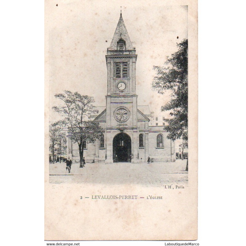 92 - Levallois-Perret - L'Eglise - Dos non Divisé