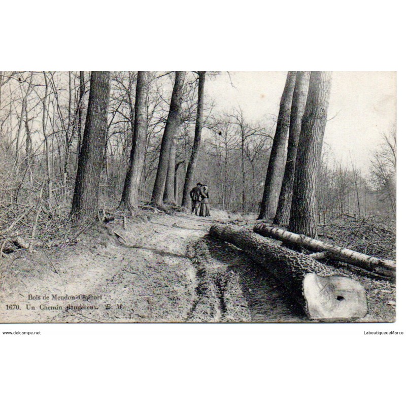 92 - Meudon-Chamart - Le Bois - Un chemin dangereux - Dos Divisé