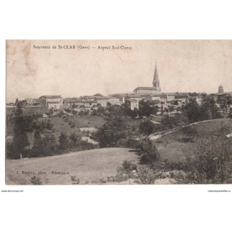 32 - Souvenir de St-CLAR - Aspect Sud-Ouest - Dos Divisé