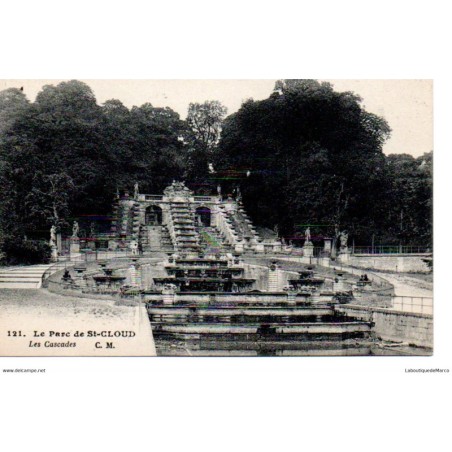 92 - Saint-Cloud - Le Parc - Les Cascades - Dos Divisé